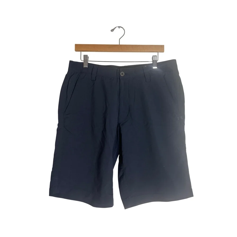 Under Armour Shorts Men's HeatGear Performance Golf Navy Size 34